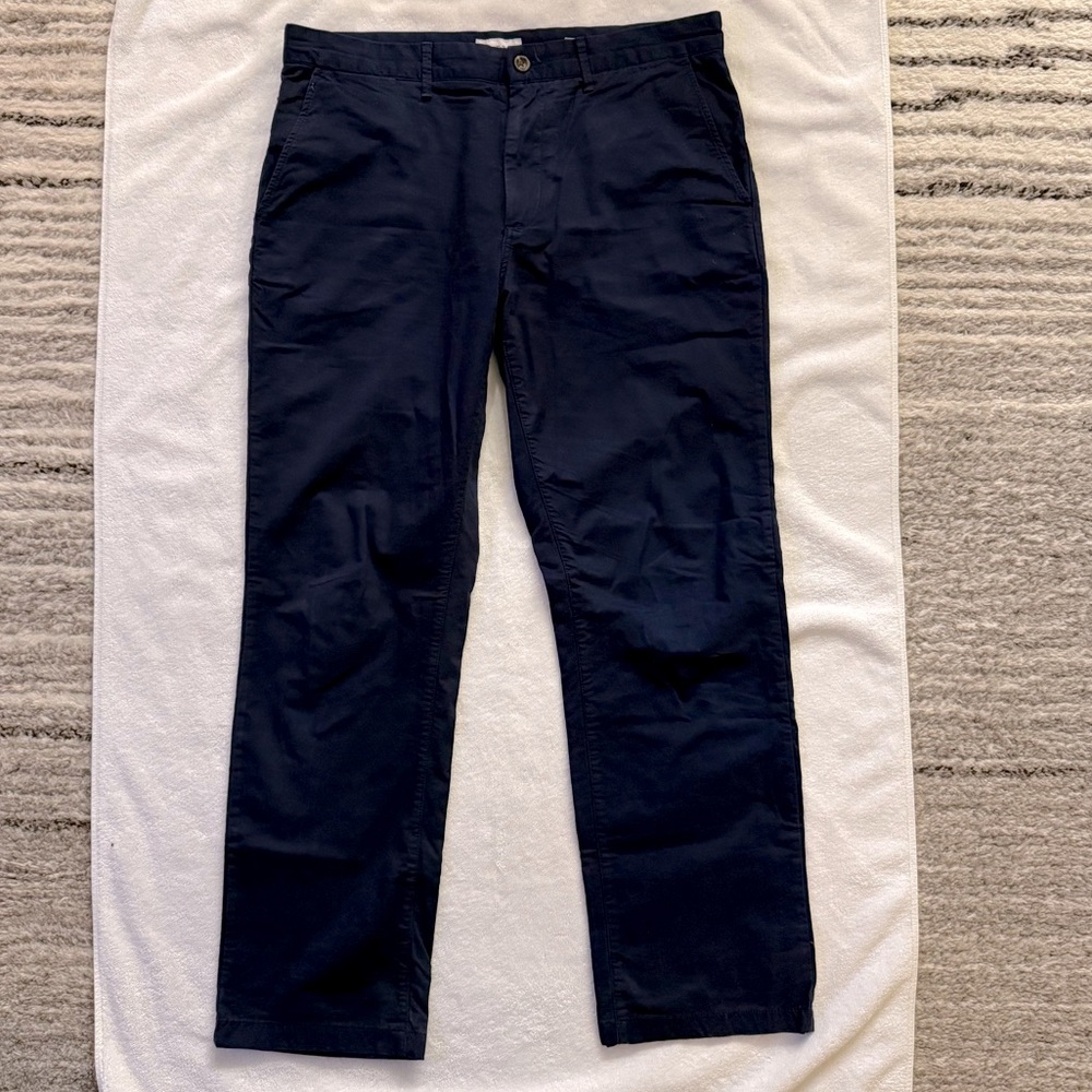 Goodfellow & Co Flannel Lined Straight Leg Navy Chino Pant